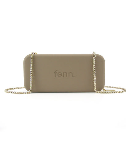 NAVY purse with silver chain strap