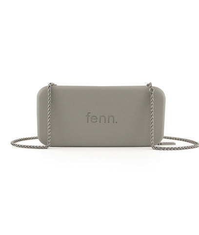 NAVY purse with silver chain strap