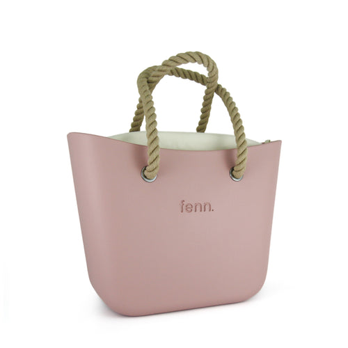 Original LIGHT PINK with beige canvas inner and rope handles