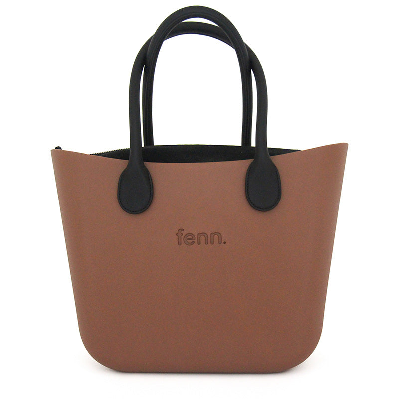 Original DARK TAN with black canvas inner and black microfibre handles