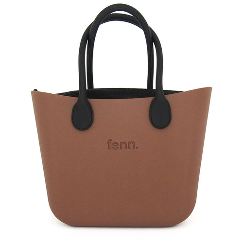 Original DARK TAN with black canvas inner and black microfibre handles