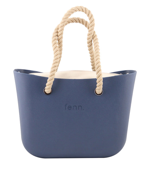 Original NAVY with beige canvas inner and rope handles