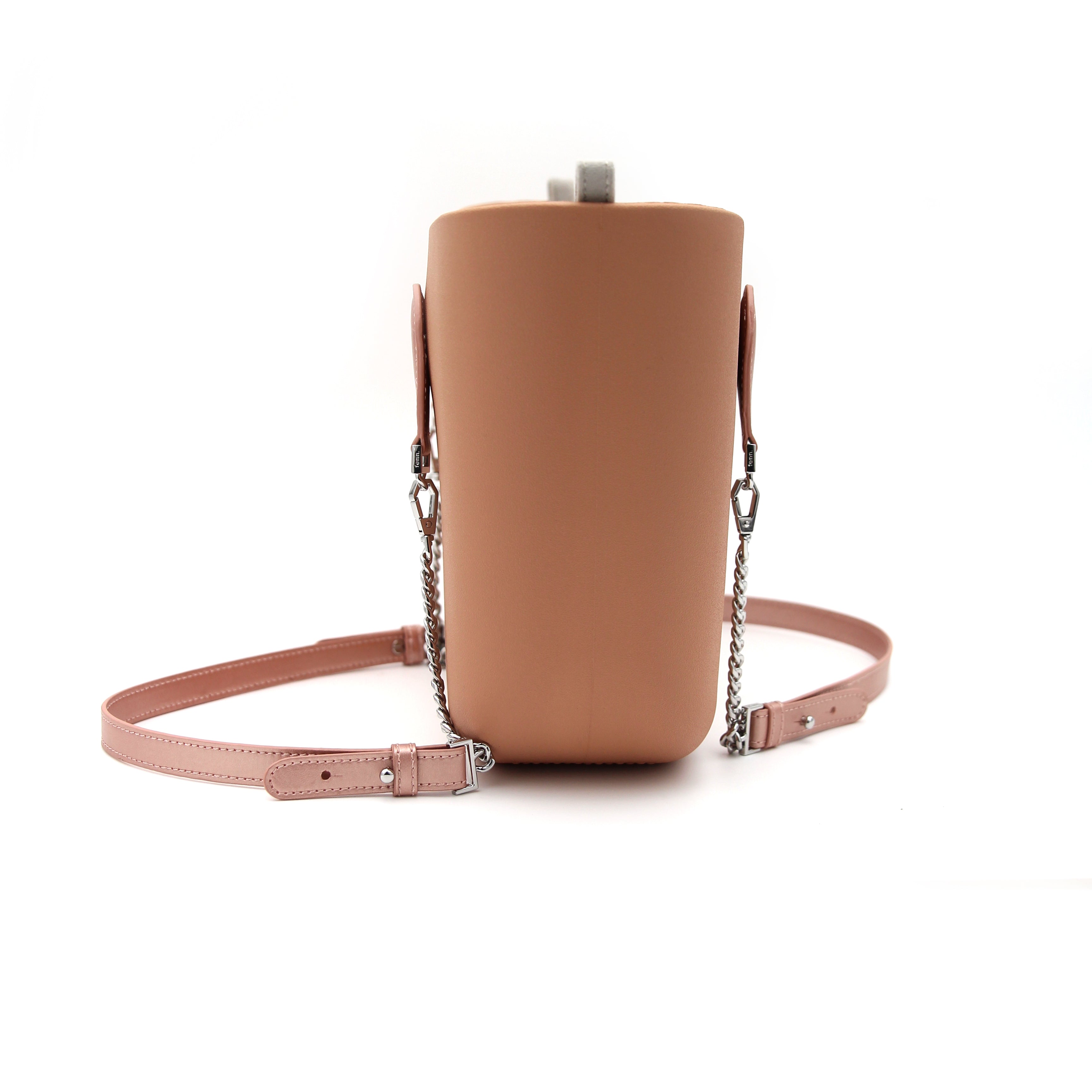 Petite ROSE BEIGE with grey inner and rose gold and silver handles