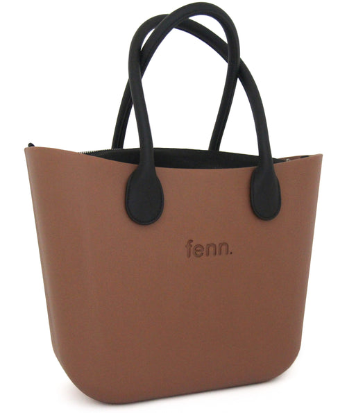 Original DARK TAN with black canvas inner and black microfibre handles