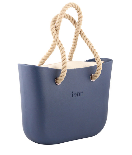 Original NAVY with beige canvas inner and rope handles
