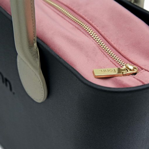 Original BLACK with pink inner and gold handles