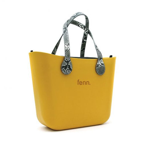 Original MUSTARD with black canvas inner and snakeskin handles