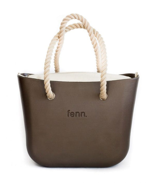 Original BROWN with beige canvas inner and rope handles