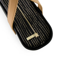 Original BLACK with black patterned inner and tan handles