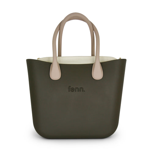 Original KHAKI with beige inner and light stone handles