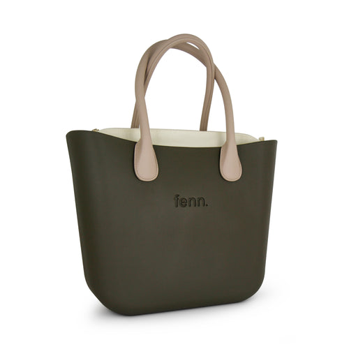 Original KHAKI with beige inner and light stone handles