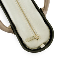 Original KHAKI with beige inner and light stone handles