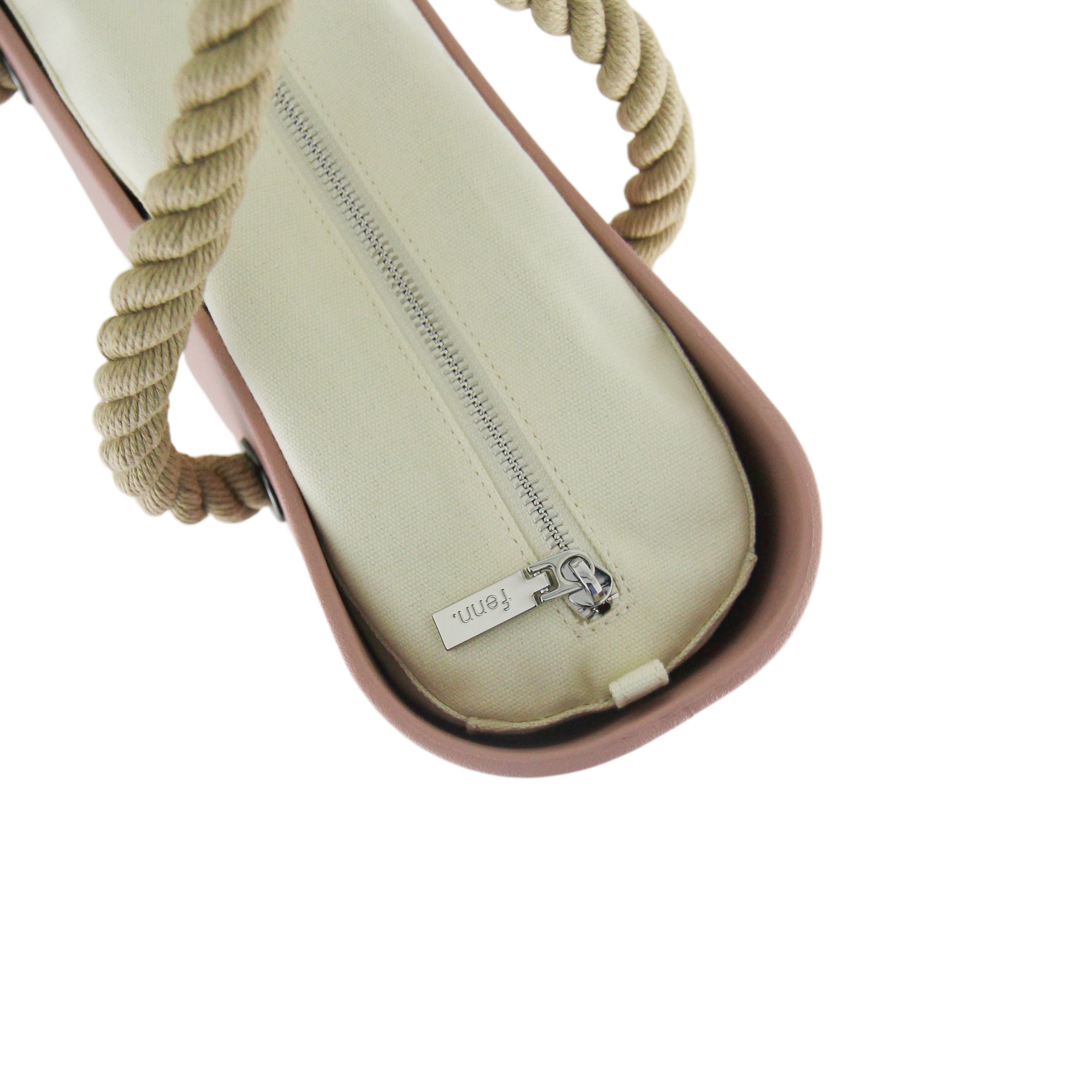 Original LIGHT PINK with beige canvas inner and rope handles
