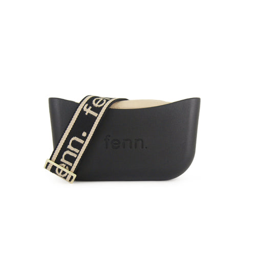 Classic BLACK with beige inner and black strap