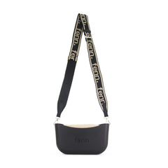 Classic BLACK with beige inner and black strap