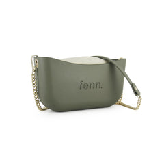 Classic GREEN with beige inner and gold chain strap