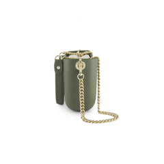 Classic GREEN with beige inner and gold chain strap