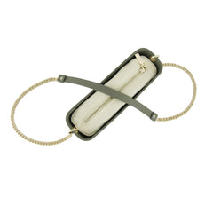 Classic GREEN with beige inner and gold chain strap