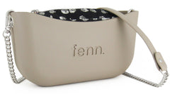 Classic STONE with patterned inner and silver chain strap