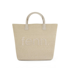 Weave Bag in Beige and White
