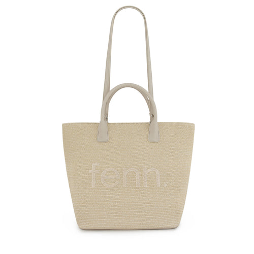 Weave Bag in Beige and White