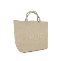 Weave Bag in Beige and White