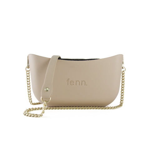 Classic LIGHT BLUE with patterned inner and silver chain strap