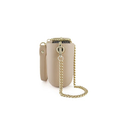 Classic SAND with black inner and gold chain strap