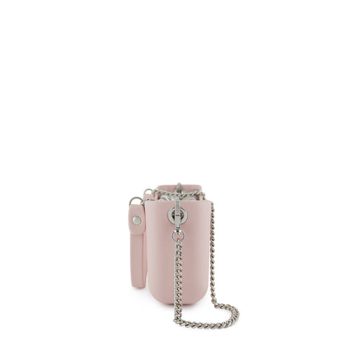 Classic LIGHT PINK with patterned inner and silver chain strap