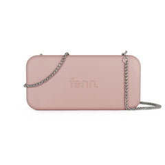 PINK purse with silver chain strap