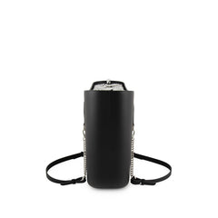 Original BLACK with patterned canvas inner and black and silver chain handles