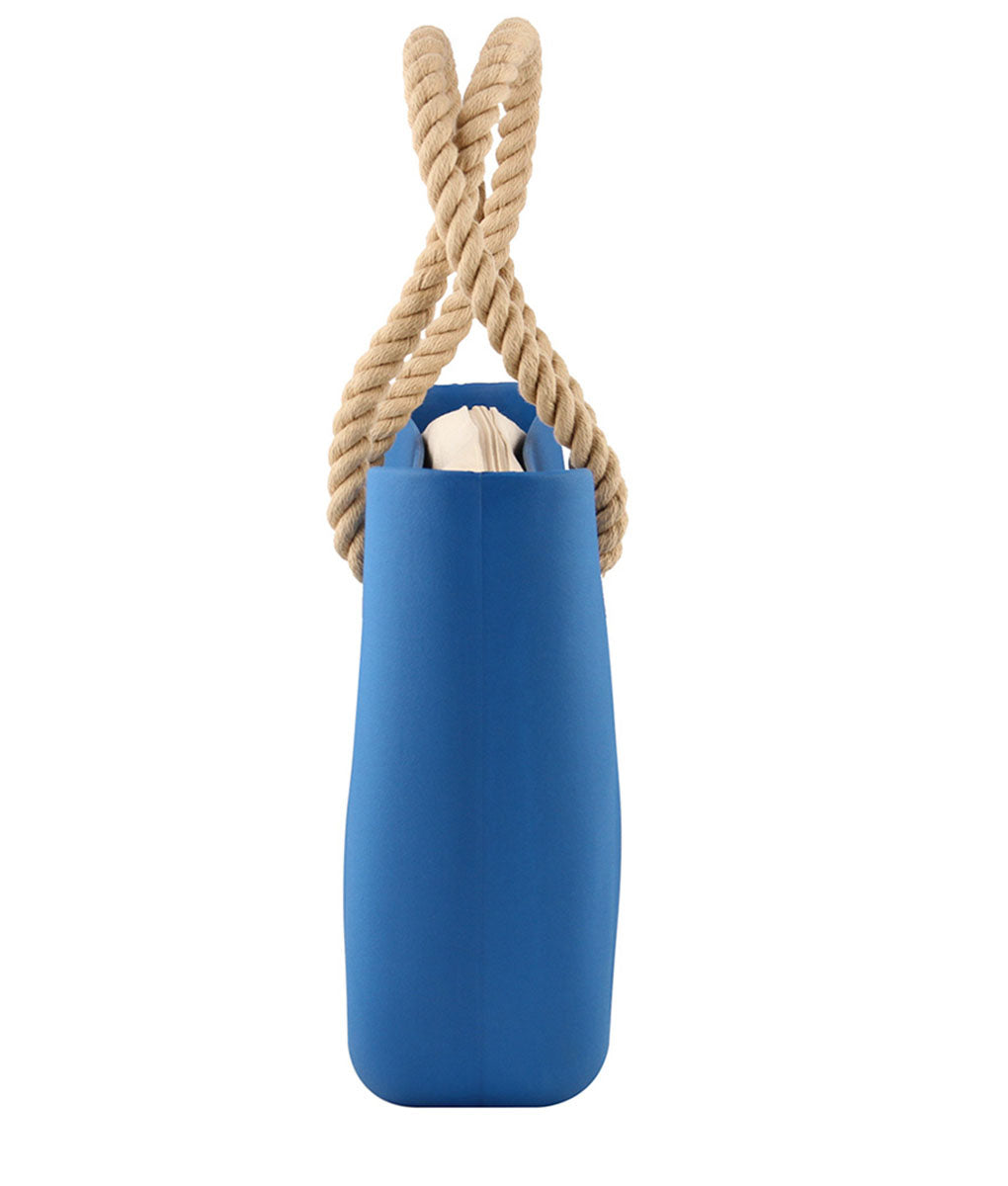 Original BLUE with beige canvas inner and rope handles