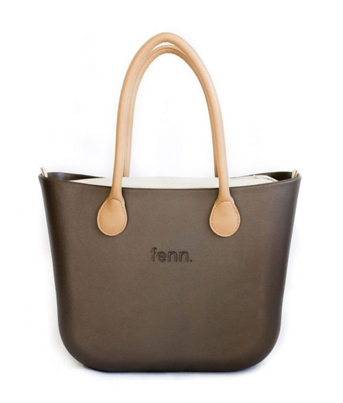 Original BROWN with beige canvas inner and tan handles