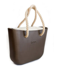 Original BROWN with beige canvas inner and rope handles
